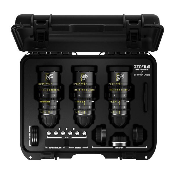 DZO Catta ACE 3 Lens - 18-35/35-80/70-135 2.9 PL-EF