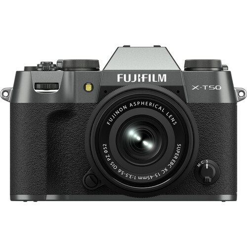 FUJIFILM X-T50 KIT 15-45 mm f/3.5-5.6 (argento carbone)