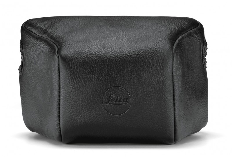 LEICA Leather Pouch, black, small front