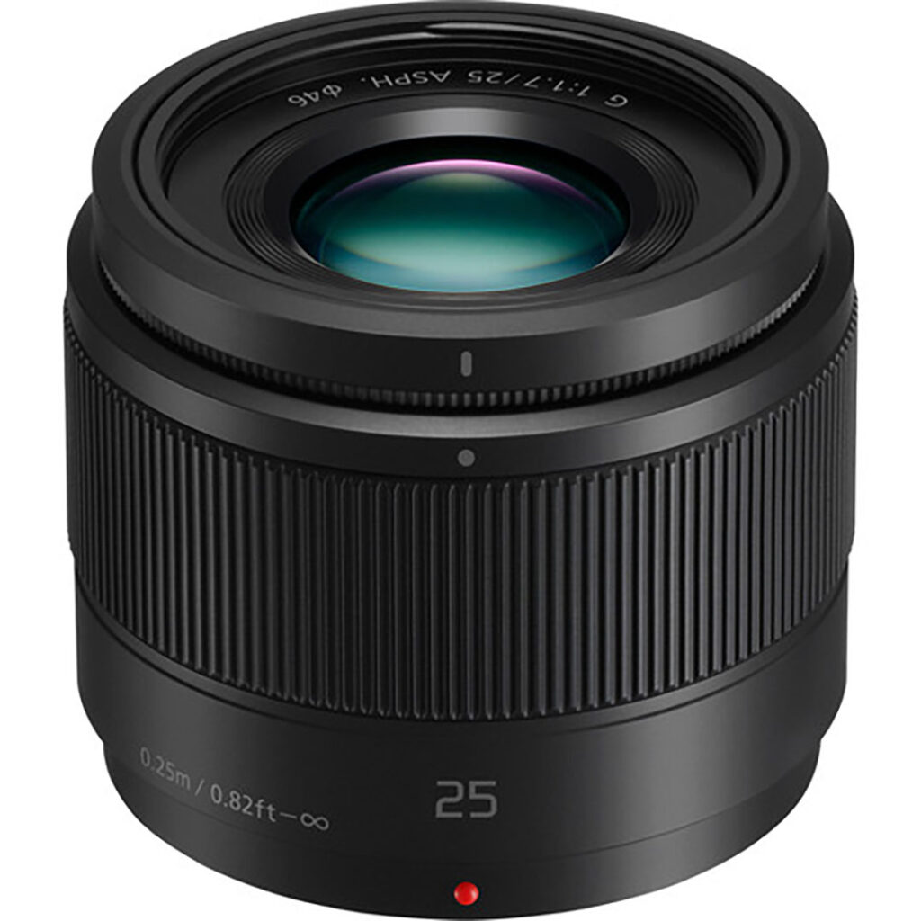 PANASONIC LUMIX G 25MM F1.7 ASPH. BLACK (SCATOLA BIANCA)