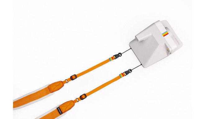 POLAROID CAMERA STRAP FLAT ORANGE STRIPE