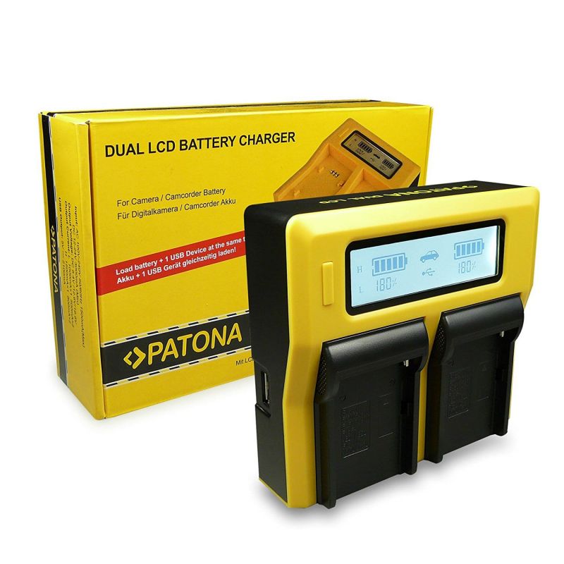 PATONA 1809 DUAL LCB USB CHARGER CANON BP-