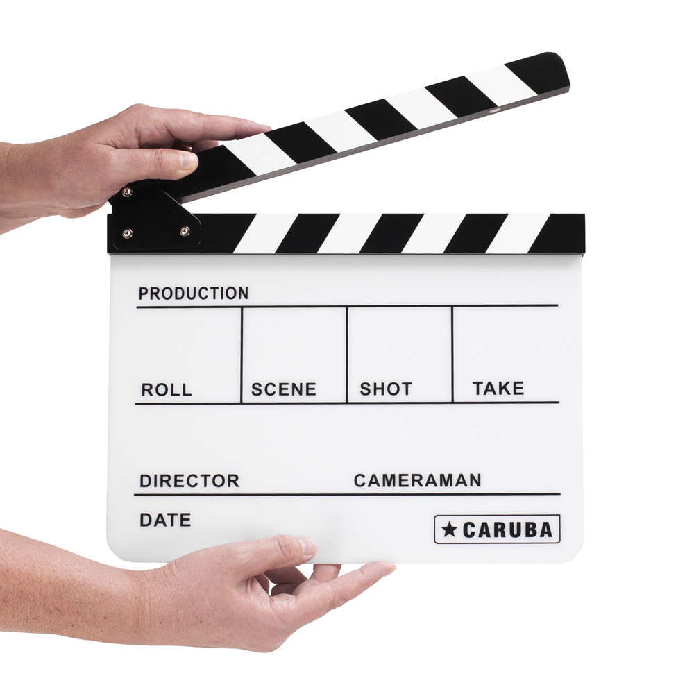 Caruba Professional Director Clapper White/BW (Whiteboard marker)