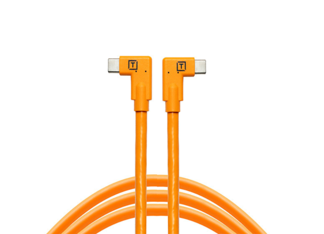 Tether Tools TetherPro Cavo da USB-C a USB-C (angolo retto/angolo retto) 4.6m arancione ad alta visi