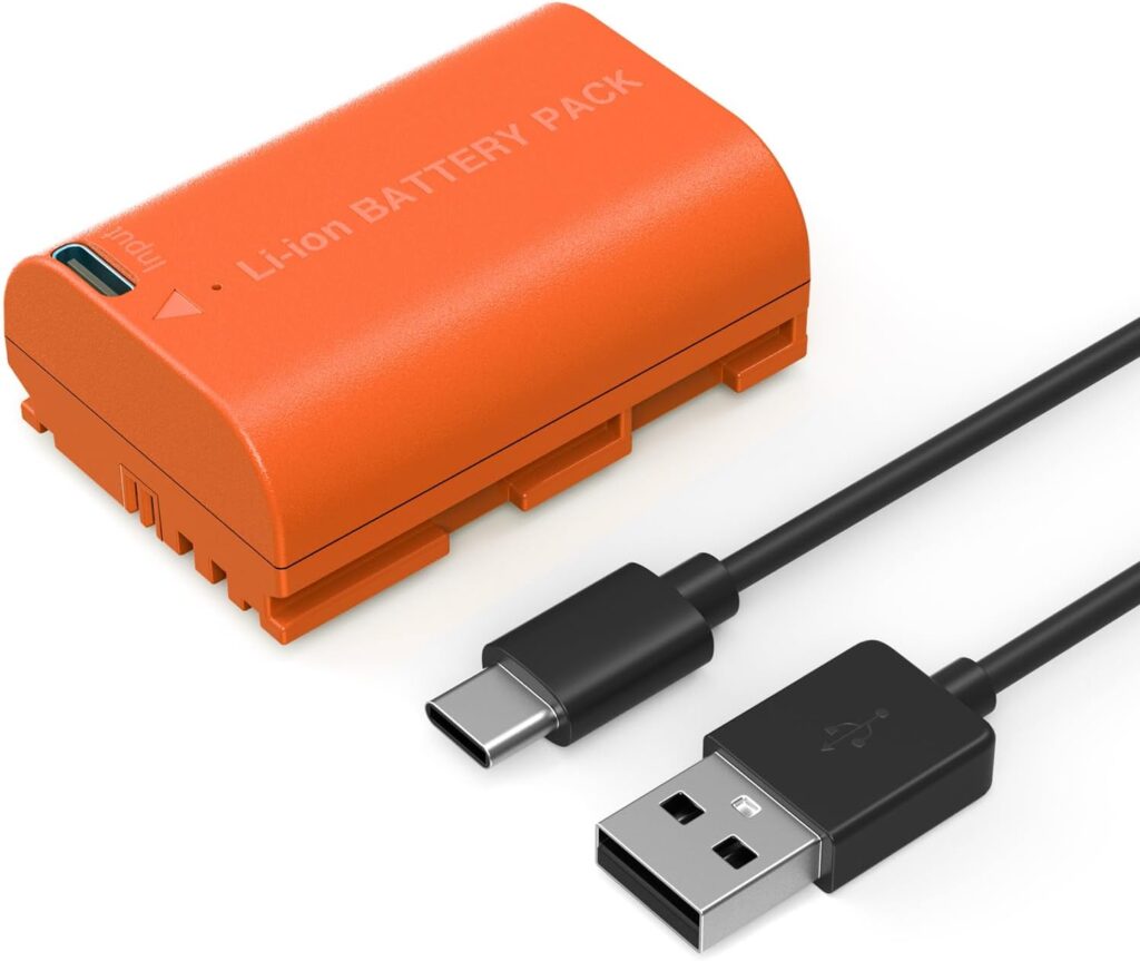 SmallRig LP-E6NH canon USB-C Battery (2400mAh, Orange) 4968