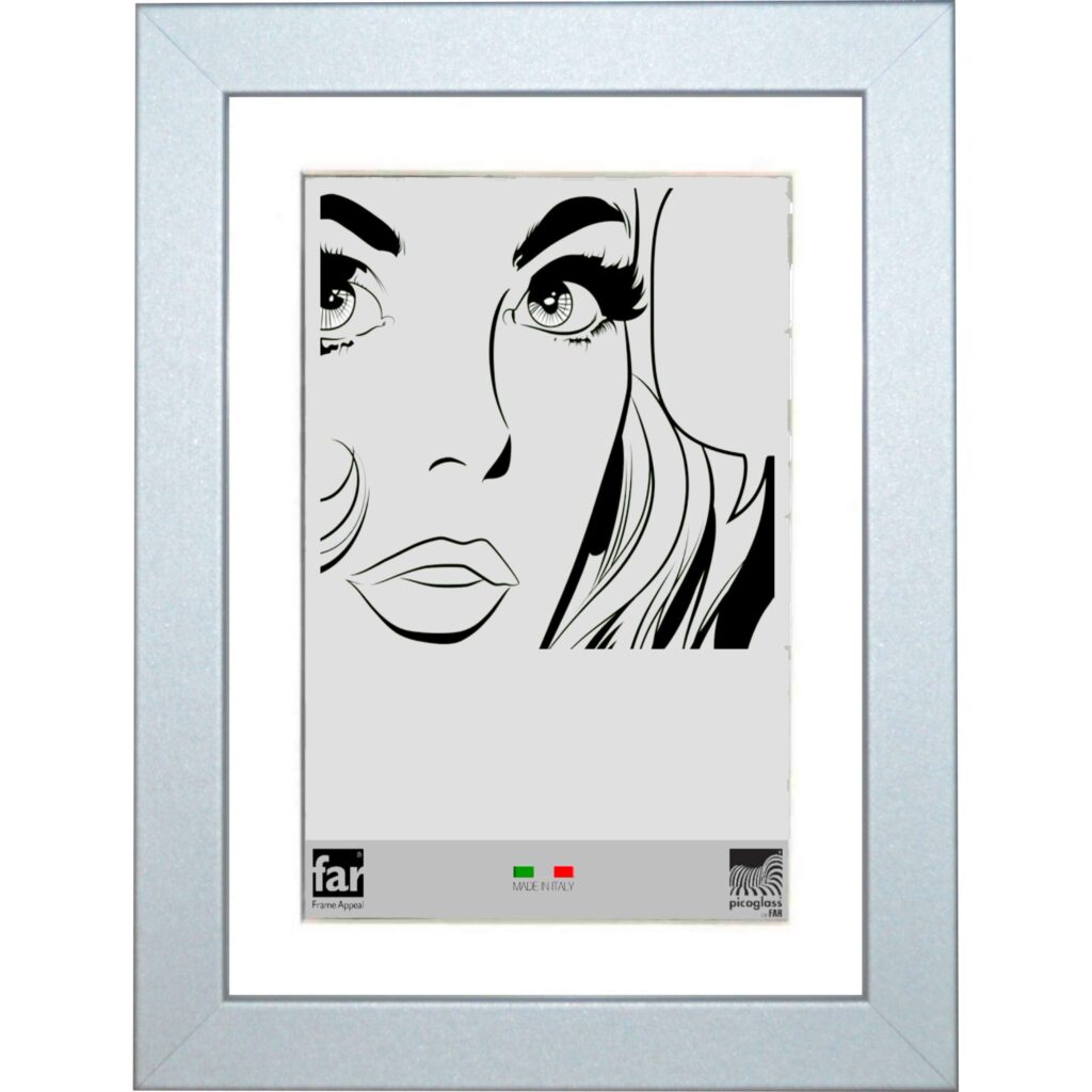 CORNICE + PASSEPARTOUT BOYD 18MM 30X45 GRIGIO CRILEX