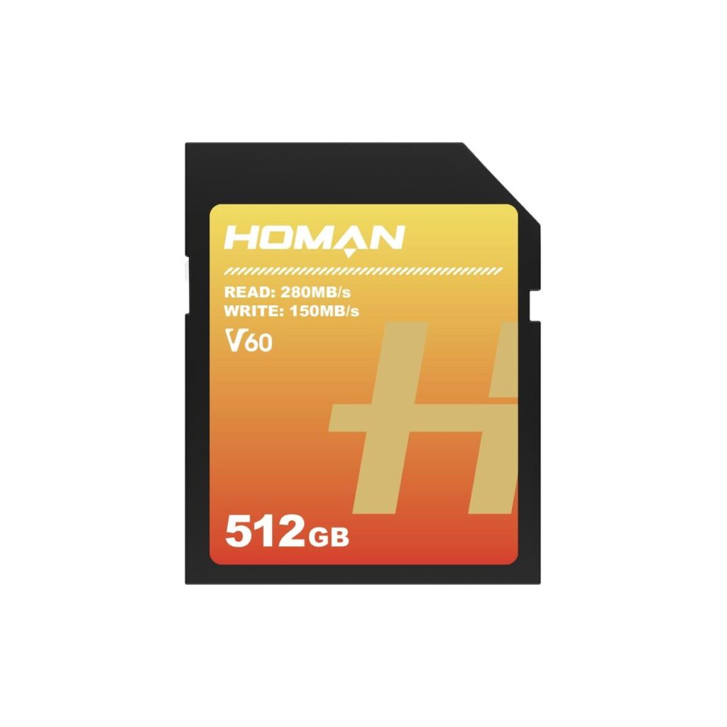HOMAN UHS II SD Card V60 512GB