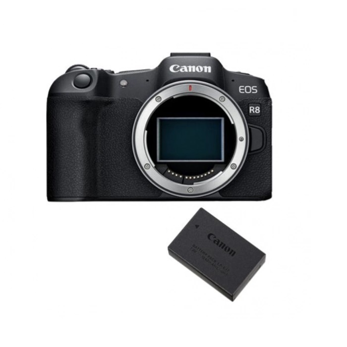 Canon EOS R8 body + batteria LP-E17