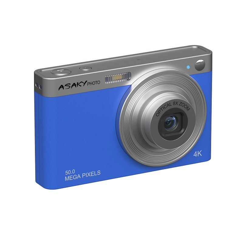 ASAKY PHOTO DIGITAL CAMERA ROCKET D-8 50MP 2,8" IPS TFT OPTICAL ZOOM 8X BLUE