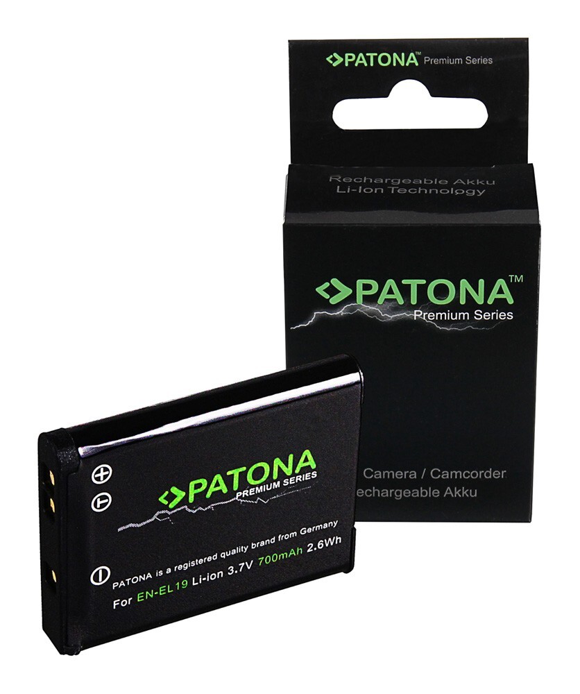 PATONA PREMIUM BATTERY NIKON EN-EL19 COOLPIX S32 S6400 S3100 S2600