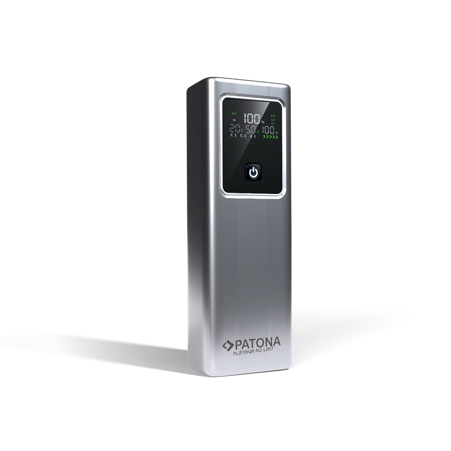 PATONA PLATINUM POWERBANK LUXURY ONE PD100W 20.000MAH 2XUSB-C PD3.0 1XUSB-A