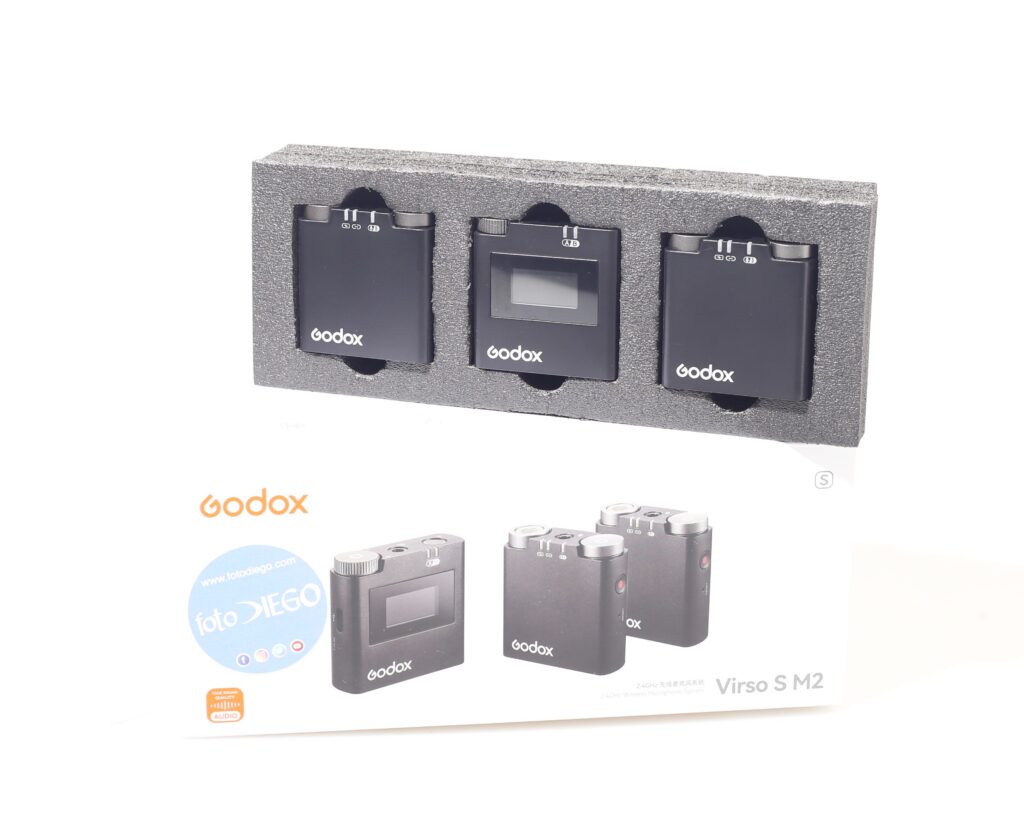 MICROFONI WIRELESS GODOX VIRSO S M2. SONY.