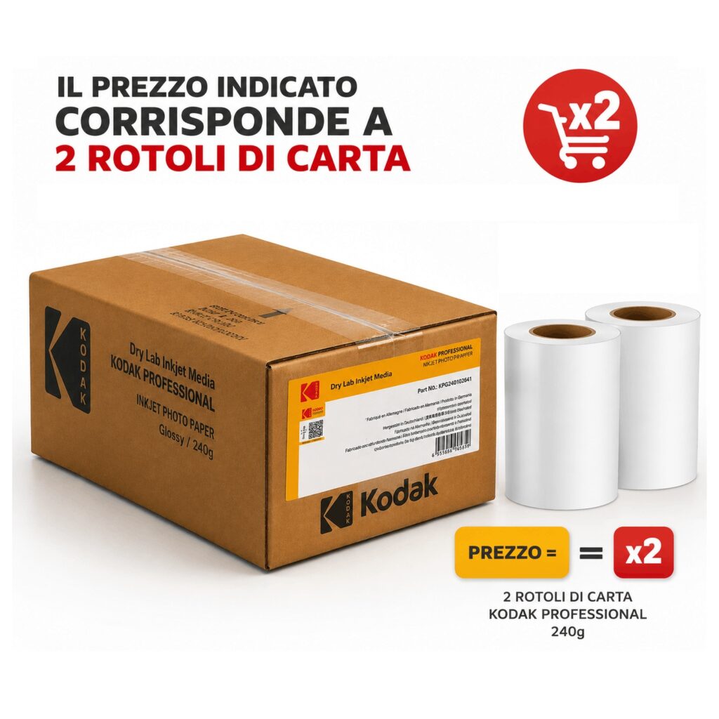 KODAK 240g Luster 10,2x65 KPD10L (2 ROLLS)