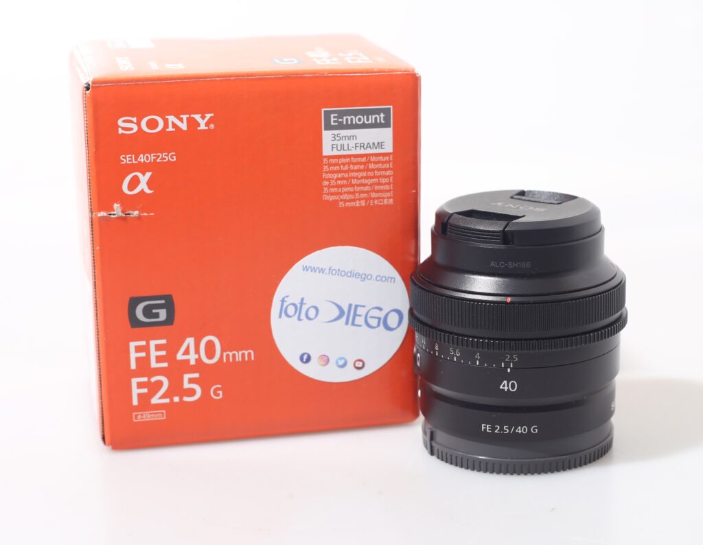 OBIETTIVO SONY FE 40 MM F/2.5 G. E-MOUNT.