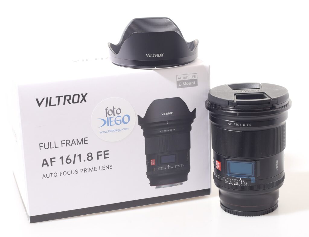 OBIETTIVO FULL FRAME VILTROX AF 16 MM F/1.8 FE. SONY E-MOUNT.
