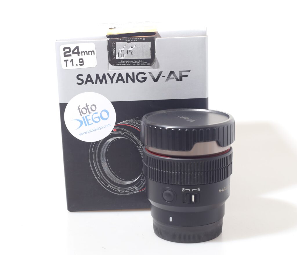 OBIETTIVO SAMYANG V-AF 24 MM T1.9 FE. SONY E.