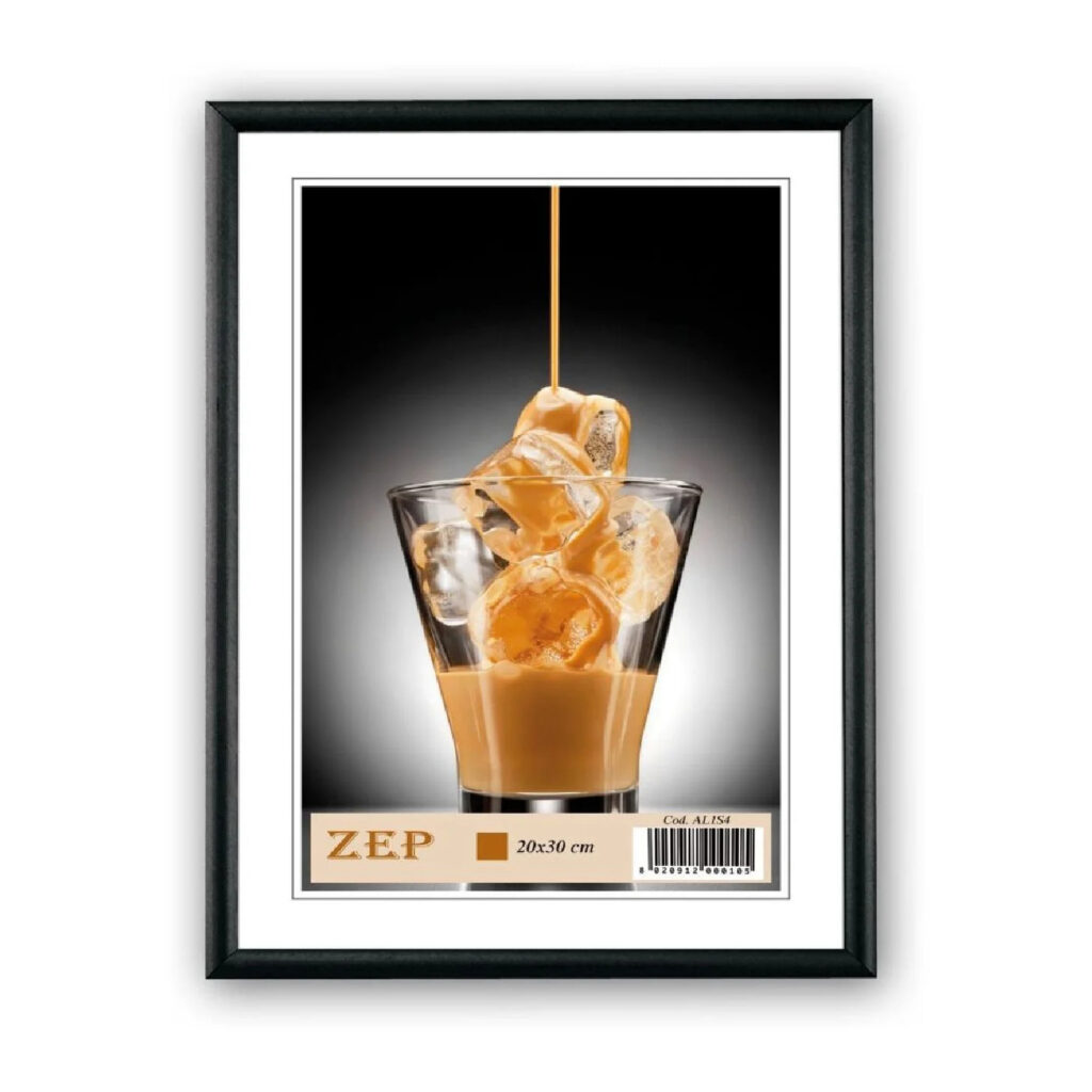 ZEP Burpali AL1B8 Cornice in Alluminio Nera 40x60 cm